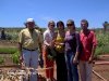 Visita  horta da comunidade Campos Dourados