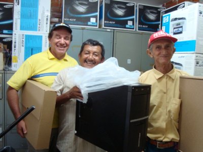 Sindicalistas satisfeitos com computador