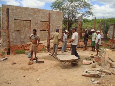 Construo de posto de venda dos produtos quilombolas