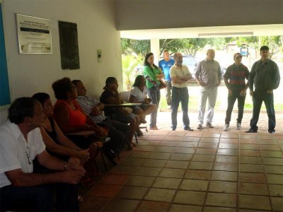 DIRETORIA DA EMATER EM CONVERSA COM OS SERVIDORES DO CENTRO DE TREINAMENTO